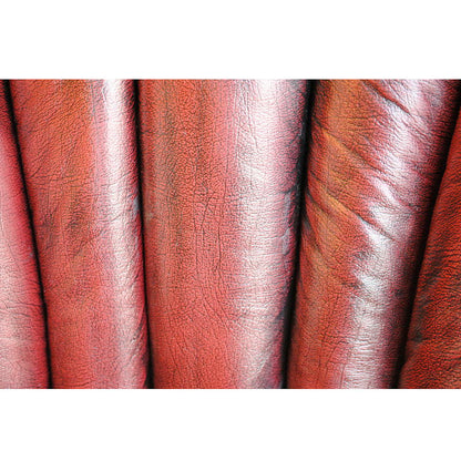 ソファ 1人掛けソファ アームチェア ウイングチェア シェルバックチェア 一人掛けソファ 椅子 おしゃれ 本革製 皮革 レッド 赤 Chair 210036