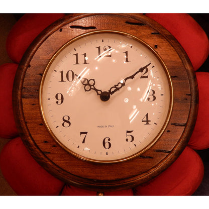 時計 オシャレ 壁掛け時計 両面文字盤 両面時計 駅舎時計 ステーションクロック 古木 イタリア製 掛時計 真鍮 丸 ウォールクロック カパーニ CAPANNI 301222