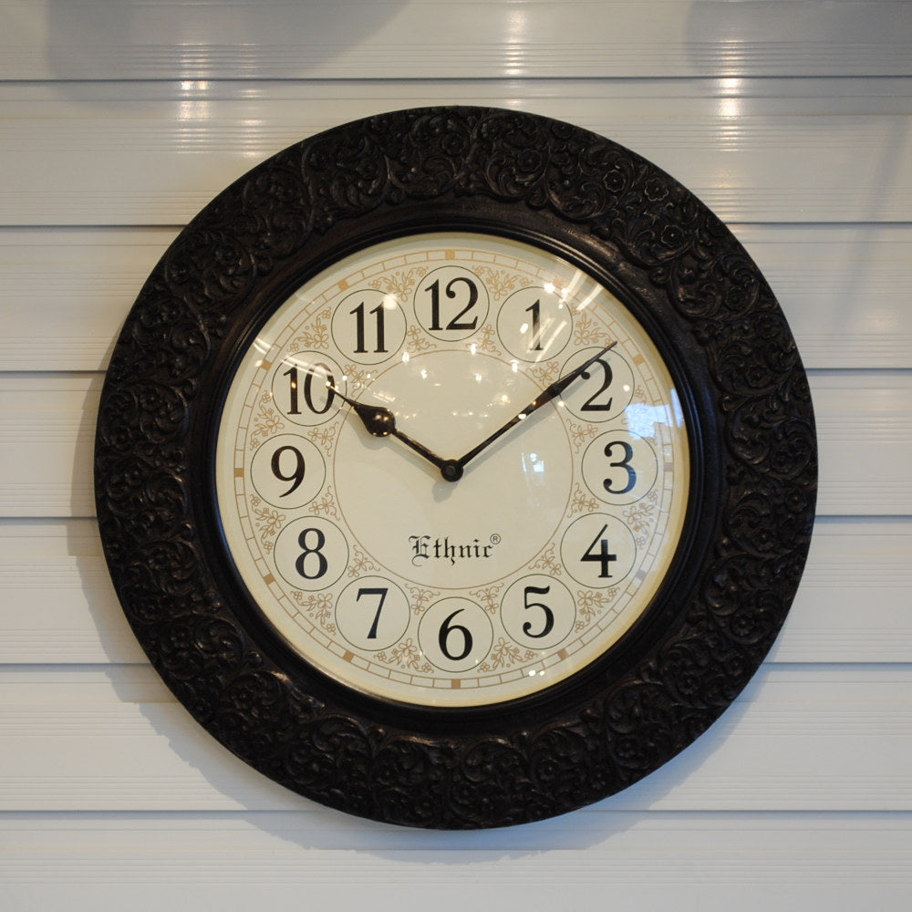 時計 壁掛け時計 掛時計 オシャレ おしゃれ ウォールクロック ウォール クロック 丸型時計 EthnicClockMakerts 306000