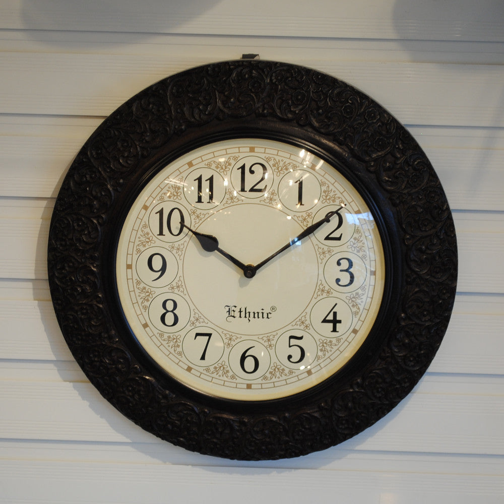 時計 壁掛け時計 掛時計 オシャレ おしゃれ ウォールクロック ウォール クロック 丸型時計 EthnicClockMakerts 306000
