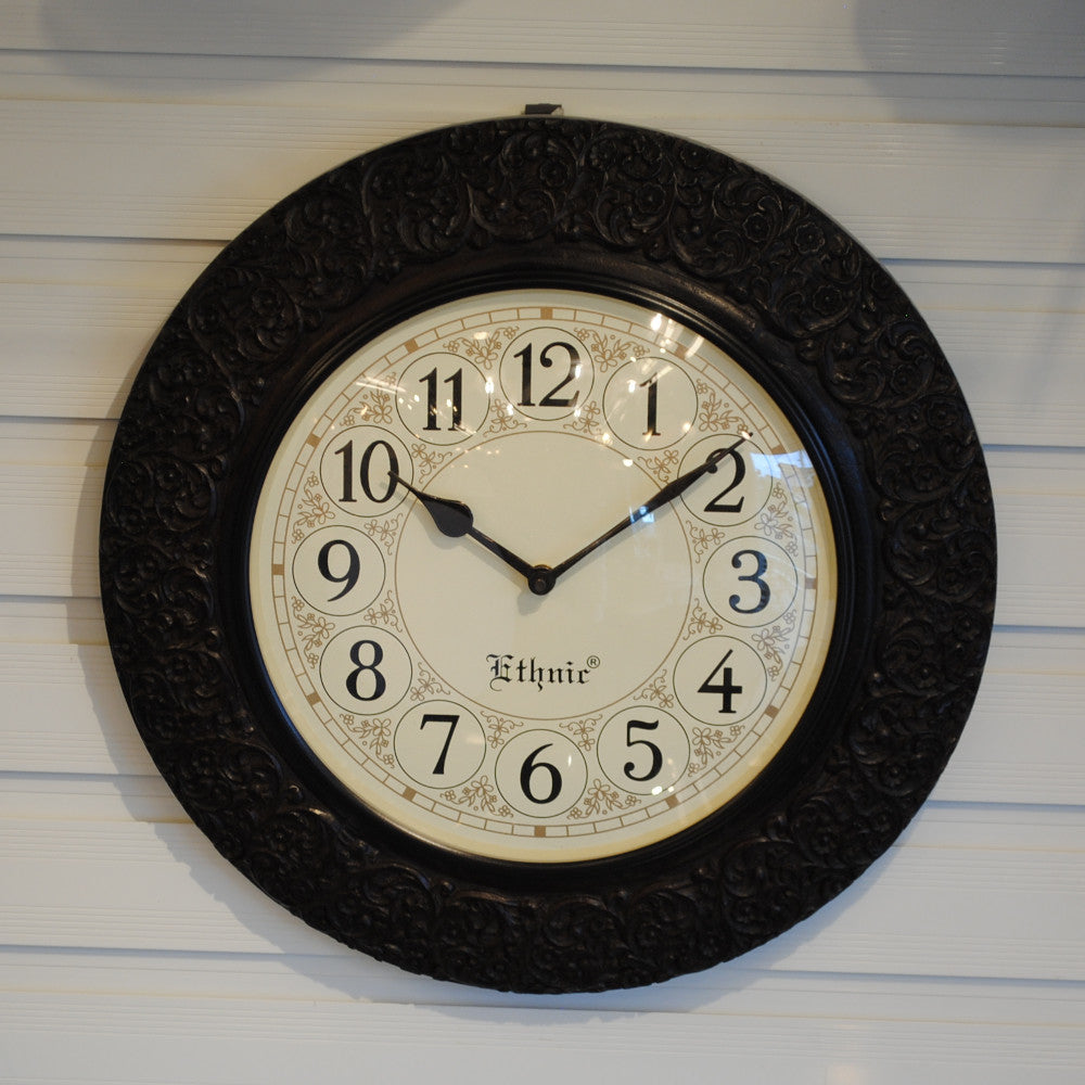 時計 壁掛け時計 掛時計 オシャレ おしゃれ ウォールクロック ウォール クロック 丸型時計 EthnicClockMakerts 306000