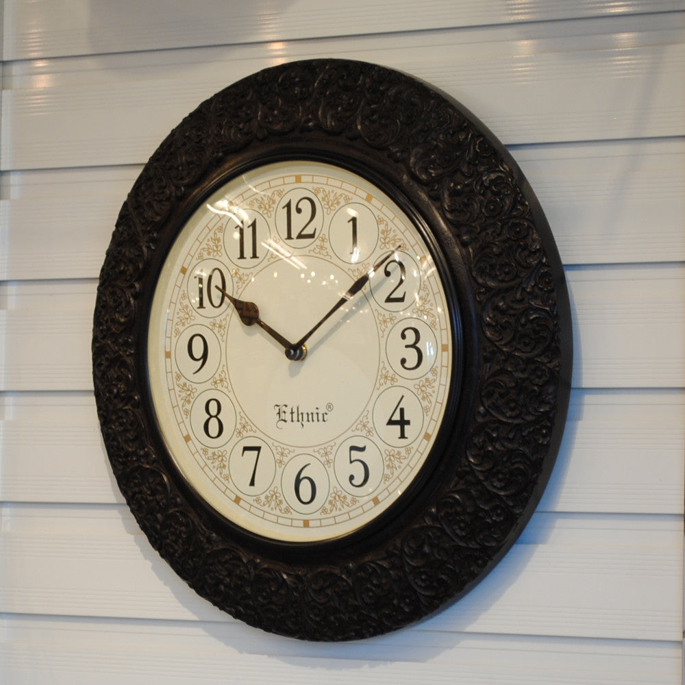 時計 壁掛け時計 掛時計 オシャレ おしゃれ ウォールクロック ウォール クロック 丸型時計 EthnicClockMakerts 306000