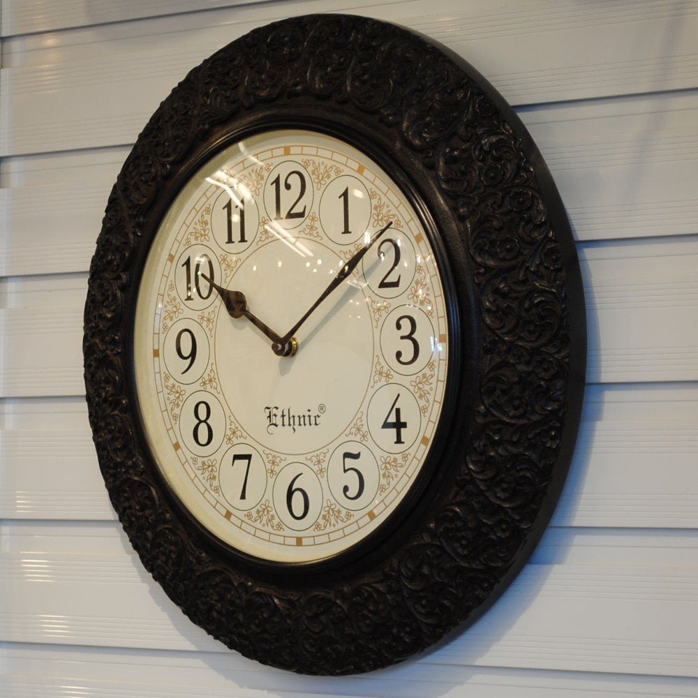 時計 壁掛け時計 掛時計 オシャレ おしゃれ ウォールクロック ウォール クロック 丸型時計 EthnicClockMakerts 306000