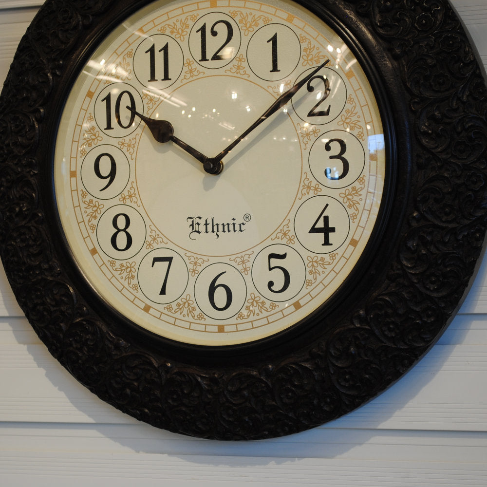 時計 壁掛け時計 掛時計 オシャレ おしゃれ ウォールクロック ウォール クロック 丸型時計 EthnicClockMakerts 306000