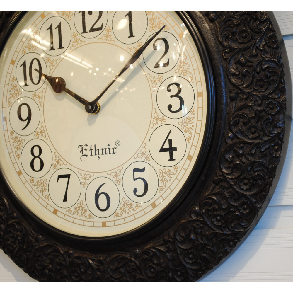 時計 壁掛け時計 掛時計 オシャレ おしゃれ ウォールクロック ウォール クロック 丸型時計 EthnicClockMakerts 306000