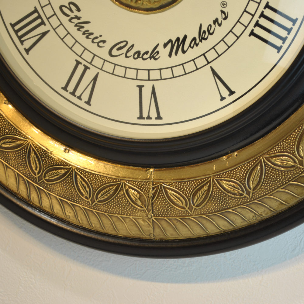時計 壁掛け時計 掛時計 オシャレ おしゃれ ウォールクロック ウォール クロック 丸型時計 EthnicClockMakerts 306017