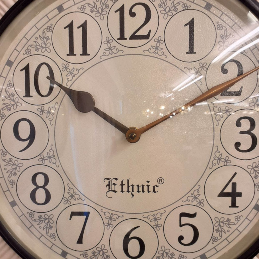 時計 掛時計 ウォールクロック 丸 象嵌 BONE ボーン Ethnic clock Makerts エスニック クロック マーケット 0328018 クラシック