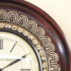 時計 壁掛け時計 掛時計 オシャレ おしゃれ ウォールクロック ウォール クロック 丸型時計 EthnicClockMakerts 306037
