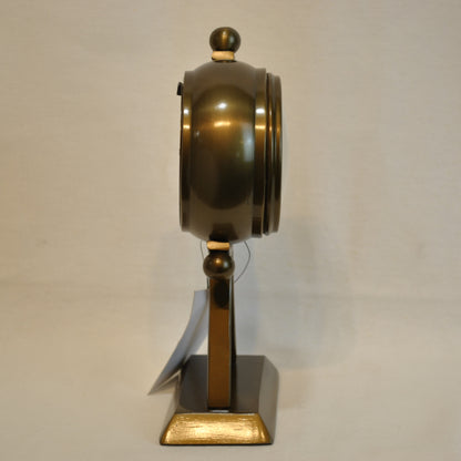 時計 地球儀型 置時計 地球儀型置時計 地球儀型時計 インテリア時計 真鍮製時計 インテリア雑貨 テーブルクロック アンティーク風置時計 真鍮雑貨 310004