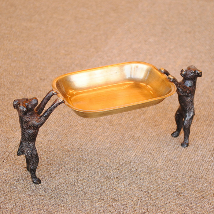 トレイ おしゃれ 真鍮製 プレート アンティーク調 ドッグ dog 犬 ソープディッシュ 雑貨 インテリア雑貨 ヨーロピアン雑貨 オシャレ雑貨 おしゃれ雑貨 325006