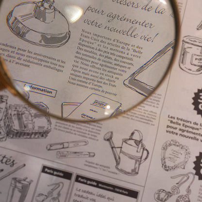 拡大鏡 おしゃれ 真鍮製 ルーペ アンティーク 虫眼鏡 雑貨 アンティーク調 インテリア雑貨 ヨーロピアン雑貨 オシャレ雑貨 おしゃれ雑貨 325009