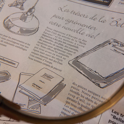 拡大鏡 おしゃれ 真鍮製 ルーペ アンティーク 虫眼鏡 雑貨 アンティーク調 インテリア雑貨 ヨーロピアン雑貨 オシャレ雑貨 おしゃれ雑貨 325009