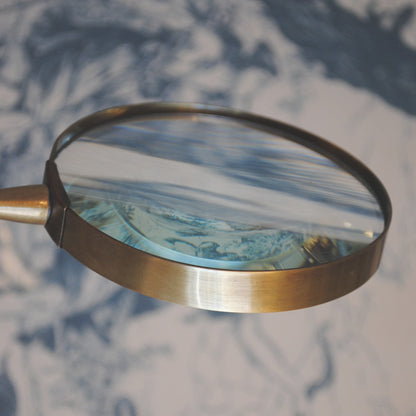 拡大鏡 おしゃれ 真鍮製 ルーペ アンティーク 虫眼鏡 雑貨 アンティーク調 インテリア雑貨 ヨーロピアン雑貨 オシャレ雑貨 おしゃれ雑貨 325009