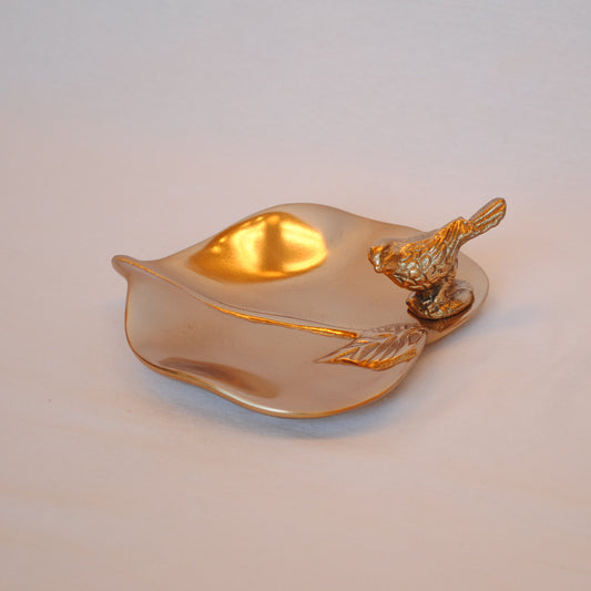トレイ バードバス型トレイ おしゃれ アルミ製 プレート 鳥 バード アンティーク風 キートレイ 鍵皿 皿 トレー 雑貨 オブジェ インテリア雑貨 325045