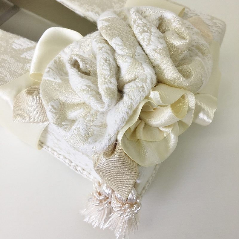 リボン ティッシュ ボックス BOX ヨーロピアン プリンセス インテリア ジェニファーテイラー カルトナージュ Jennifer Taylor raffine-WH 32945TB