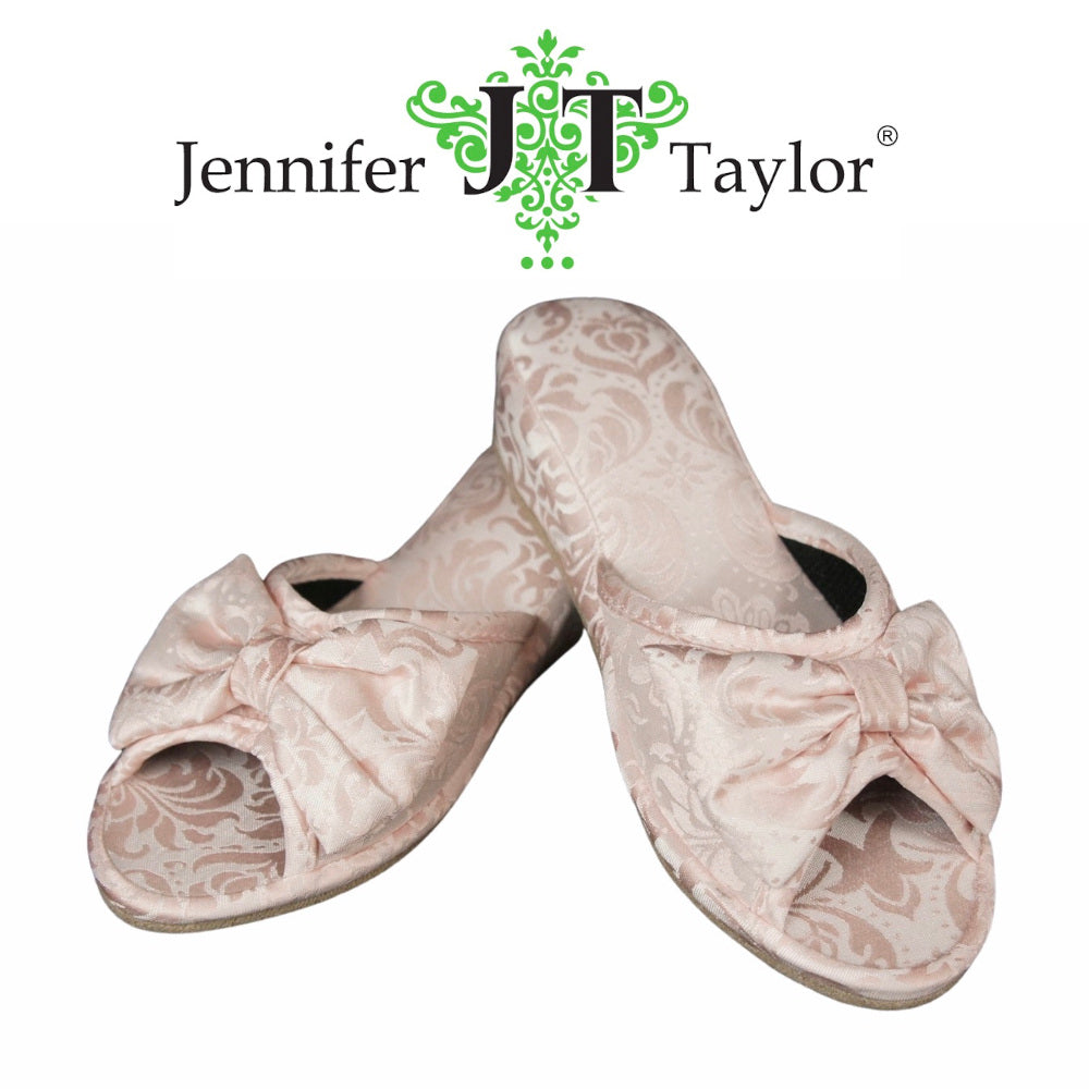 スリッパ リボンスリッパ 美脚スリッパ ヒール付き かわいい ルームシューズ 室内履き 美脚 ジェニファーテイラー JenniferTaylor Haruno-L 33080SP-L