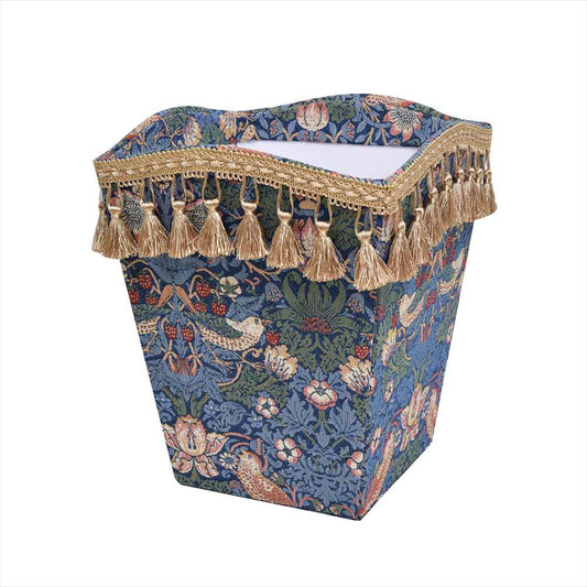 ダストボックス ウィリアムモリス ウイリアムモリス フリンジタッセル ゴミ箱 収納ボックス BOX JenniferTaylor ジェニファーテイラー カルトナージュ 33097DB