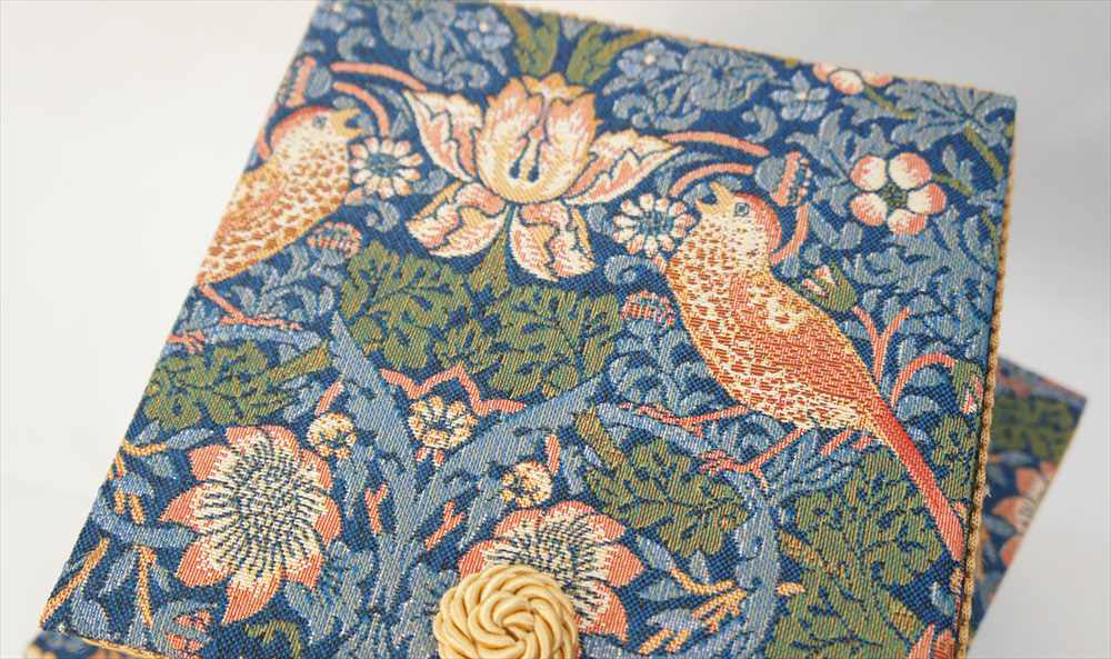 ボックス ウイリアムモリス ウィリアムモリス タッセルボックス ２個セット BOX JenniferTaylor ジェニファーテイラー カルトナージュ StrawberryThief 33107BX