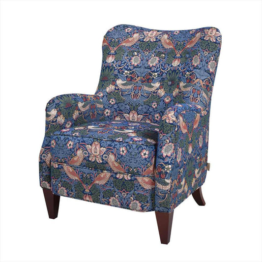 アームチェア チェア ウィリアムモリス ウイリアムモリス WilliamMorris アンティーク調 1人掛けソファ 椅子 ボタン締め いちご泥棒 StrawberryThief 33114AC