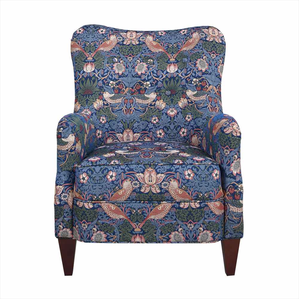 アームチェア チェア ウィリアムモリス ウイリアムモリス WilliamMorris アンティーク調 1人掛けソファ 椅子 ボタン締め いちご泥棒 StrawberryThief 33114AC