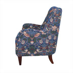 アームチェア チェア ウィリアムモリス ウイリアムモリス WilliamMorris アンティーク調 1人掛けソファ 椅子 ボタン締め いちご泥棒 StrawberryThief 33114AC