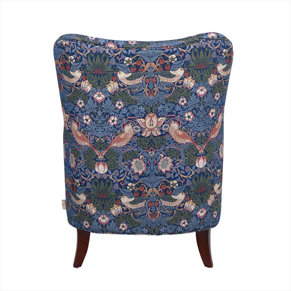 アームチェア チェア ウィリアムモリス ウイリアムモリス WilliamMorris アンティーク調 1人掛けソファ 椅子 ボタン締め いちご泥棒 StrawberryThief 33114AC