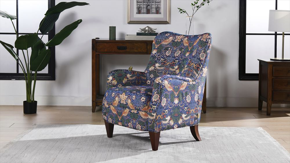 アームチェア チェア ウィリアムモリス ウイリアムモリス WilliamMorris アンティーク調 1人掛けソファ 椅子 ボタン締め いちご泥棒 StrawberryThief 33114AC