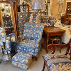 アームチェア チェア ウィリアムモリス ウイリアムモリス WilliamMorris アンティーク調 1人掛けソファ 椅子 ボタン締め いちご泥棒 StrawberryThief 33114AC