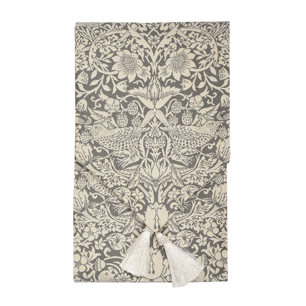 テーブルランナー ウィリアムモリス イチゴ泥棒 WilliamMorris ジェニファーテイラー いちご泥棒 グレー 180cm StrawberryThiefGR JenniferTaylor 33196TR