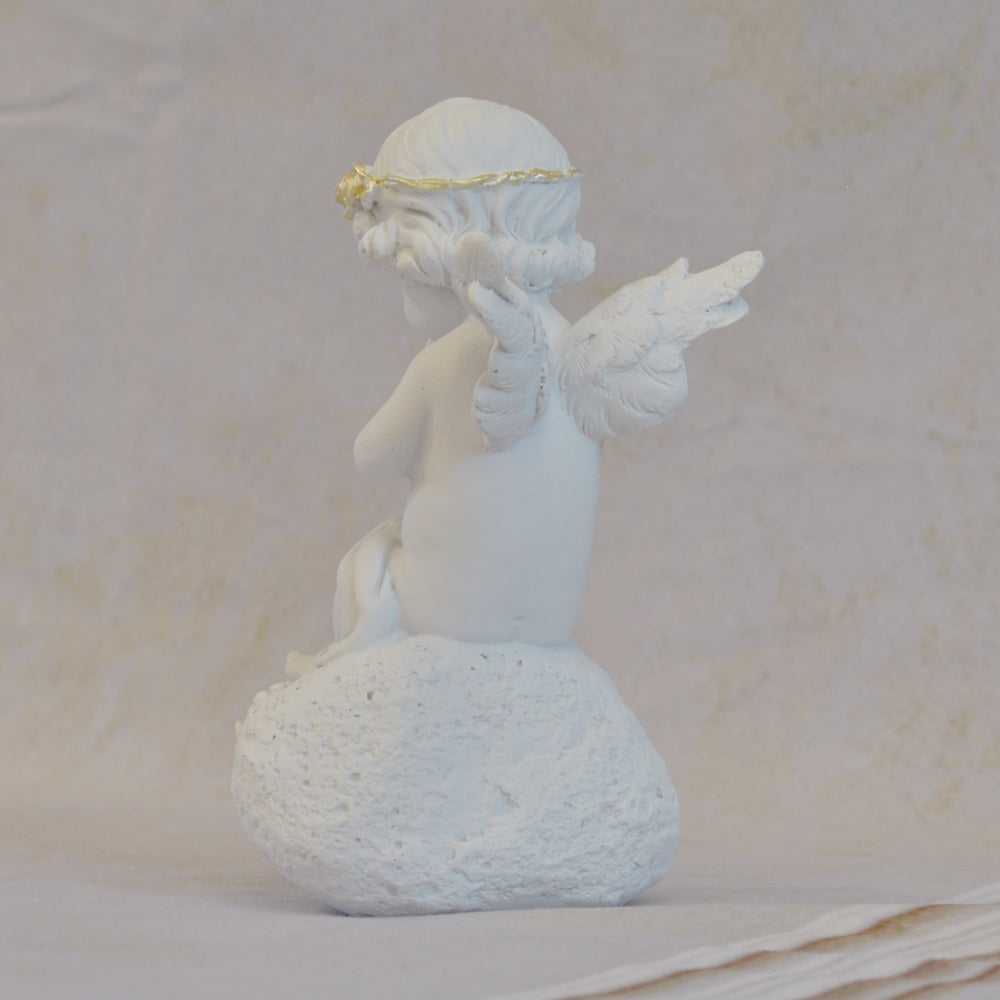 エンジェル 天使 可愛い 祈りエンジェル 願う 祈り 祈願 薔薇 バラ 薔薇冠 ホワイト ゴールド 368097