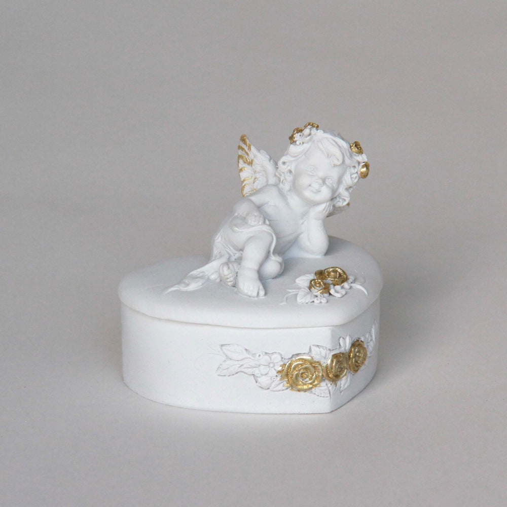 ボックスBOXハート型ボックス天使ボックスエンジェルBOXハートBOX 天使 置物 エンジェル 天使雑貨 天使置物 エンジェル雑貨 368104