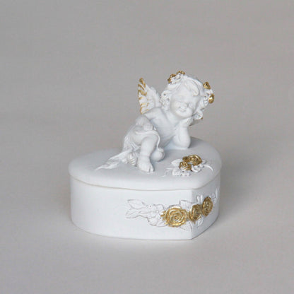 ボックスBOXハート型ボックス天使ボックスエンジェルBOXハートBOX 天使 置物 エンジェル 天使雑貨 天使置物 エンジェル雑貨 368104