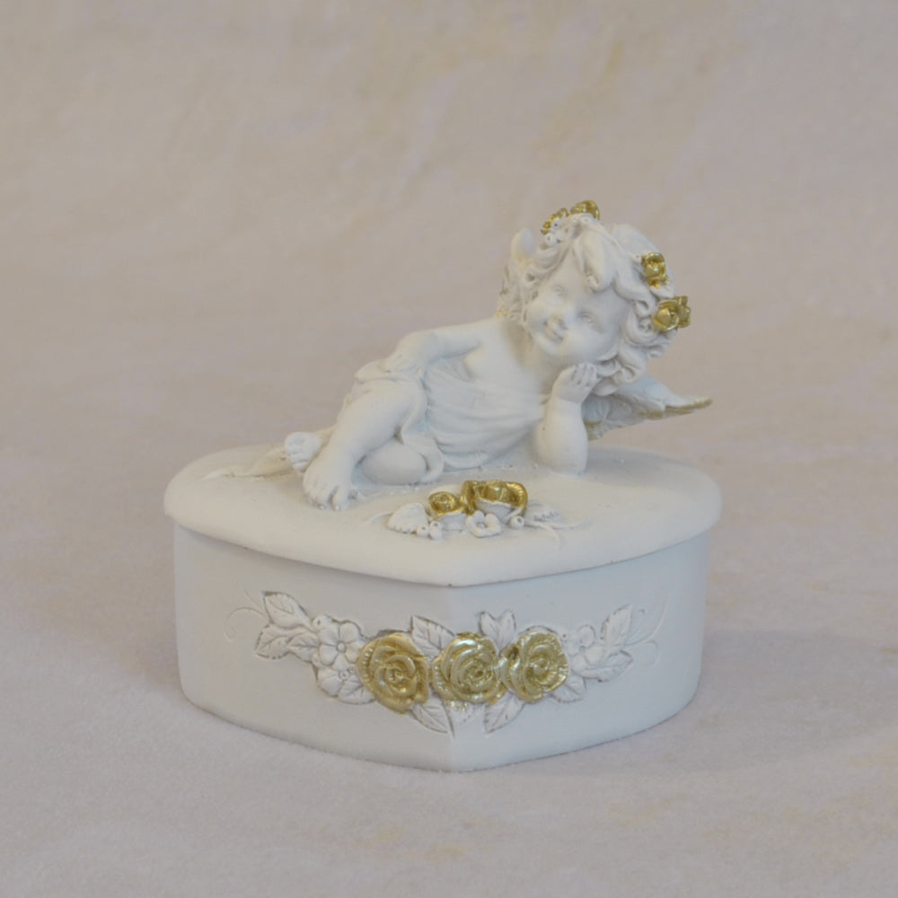 ボックスBOXハート型ボックス天使ボックスエンジェルBOXハートBOX 天使 置物 エンジェル 天使雑貨 天使置物 エンジェル雑貨 368104