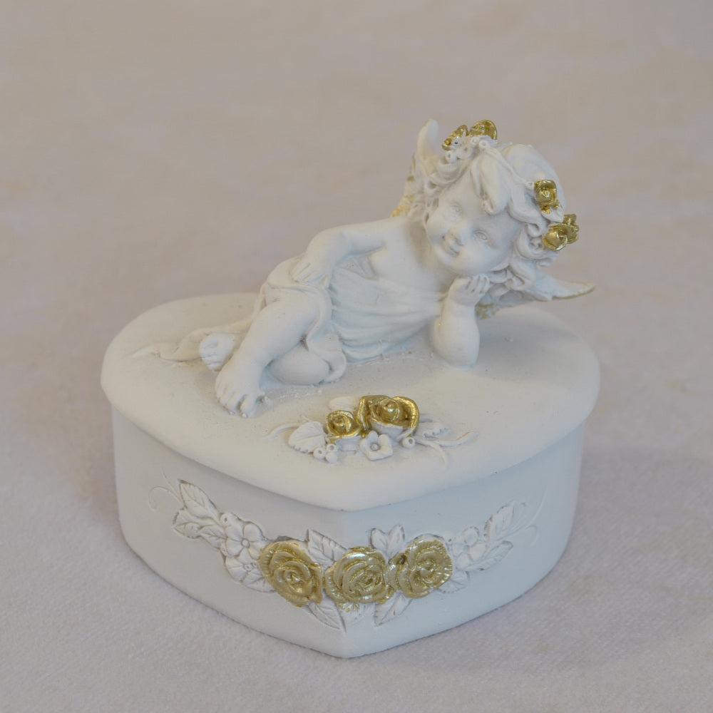 ボックスBOXハート型ボックス天使ボックスエンジェルBOXハートBOX 天使 置物 エンジェル 天使雑貨 天使置物 エンジェル雑貨 368104