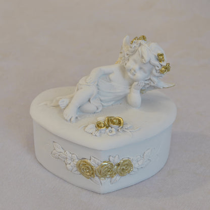 ボックスBOXハート型ボックス天使ボックスエンジェルBOXハートBOX 天使 置物 エンジェル 天使雑貨 天使置物 エンジェル雑貨 368104