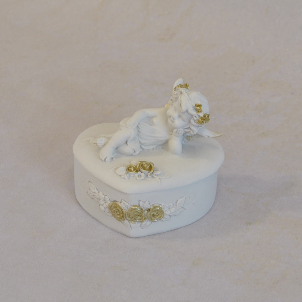 ボックスBOXハート型ボックス天使ボックスエンジェルBOXハートBOX 天使 置物 エンジェル 天使雑貨 天使置物 エンジェル雑貨 368104