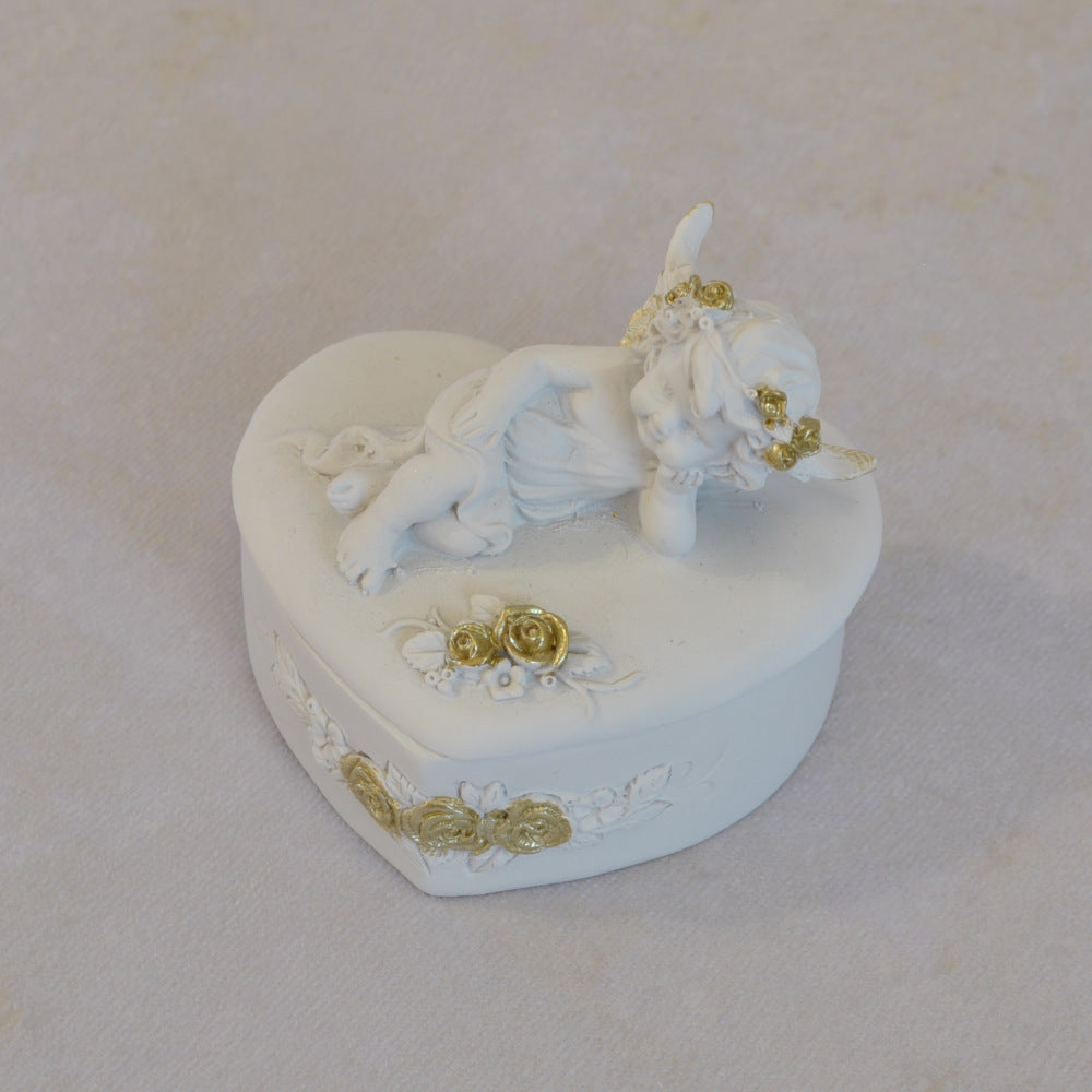 ボックスBOXハート型ボックス天使ボックスエンジェルBOXハートBOX 天使 置物 エンジェル 天使雑貨 天使置物 エンジェル雑貨 368104