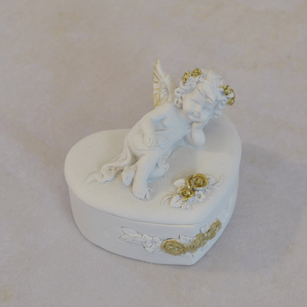 ボックスBOXハート型ボックス天使ボックスエンジェルBOXハートBOX 天使 置物 エンジェル 天使雑貨 天使置物 エンジェル雑貨 368104