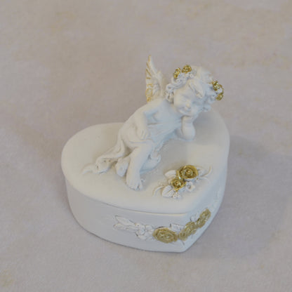 ボックスBOXハート型ボックス天使ボックスエンジェルBOXハートBOX 天使 置物 エンジェル 天使雑貨 天使置物 エンジェル雑貨 368104