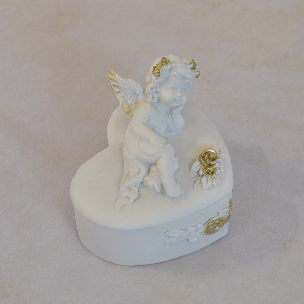 ボックスBOXハート型ボックス天使ボックスエンジェルBOXハートBOX 天使 置物 エンジェル 天使雑貨 天使置物 エンジェル雑貨 368104