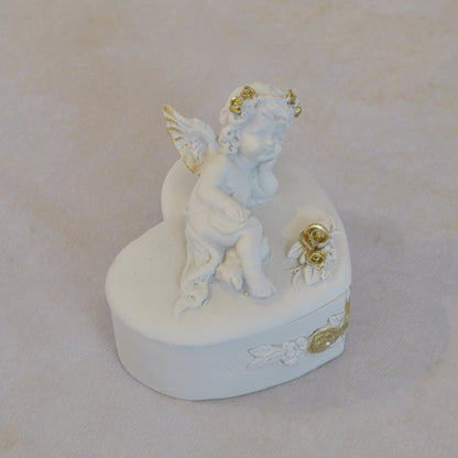 ボックスBOXハート型ボックス天使ボックスエンジェルBOXハートBOX 天使 置物 エンジェル 天使雑貨 天使置物 エンジェル雑貨 368104