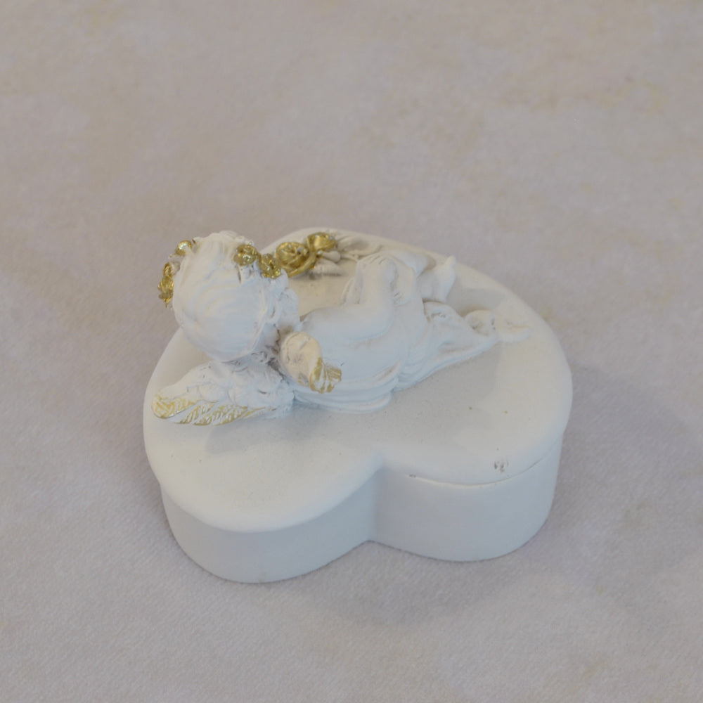 ボックスBOXハート型ボックス天使ボックスエンジェルBOXハートBOX 天使 置物 エンジェル 天使雑貨 天使置物 エンジェル雑貨 368104