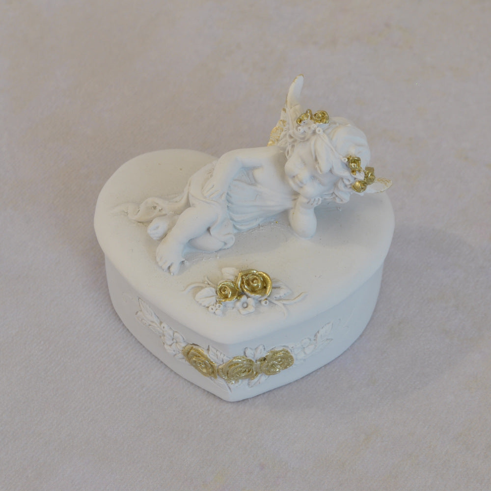 ボックスBOXハート型ボックス天使ボックスエンジェルBOXハートBOX 天使 置物 エンジェル 天使雑貨 天使置物 エンジェル雑貨 368104