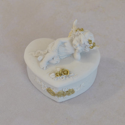 ボックスBOXハート型ボックス天使ボックスエンジェルBOXハートBOX 天使 置物 エンジェル 天使雑貨 天使置物 エンジェル雑貨 368104