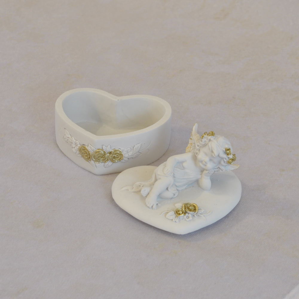 ボックスBOXハート型ボックス天使ボックスエンジェルBOXハートBOX 天使 置物 エンジェル 天使雑貨 天使置物 エンジェル雑貨 368104