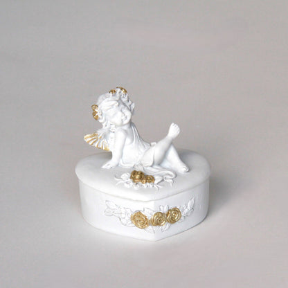 ボックスBOXハート型ボックス天使ボックスエンジェルBOXハートBOX 天使 置物 エンジェル 天使雑貨 天使置物 エンジェル雑貨 368105