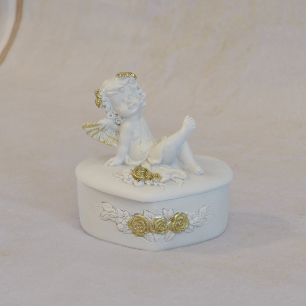 ボックスBOXハート型ボックス天使ボックスエンジェルBOXハートBOX 天使 置物 エンジェル 天使雑貨 天使置物 エンジェル雑貨 368105