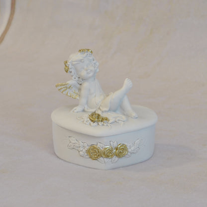 ボックスBOXハート型ボックス天使ボックスエンジェルBOXハートBOX 天使 置物 エンジェル 天使雑貨 天使置物 エンジェル雑貨 368105