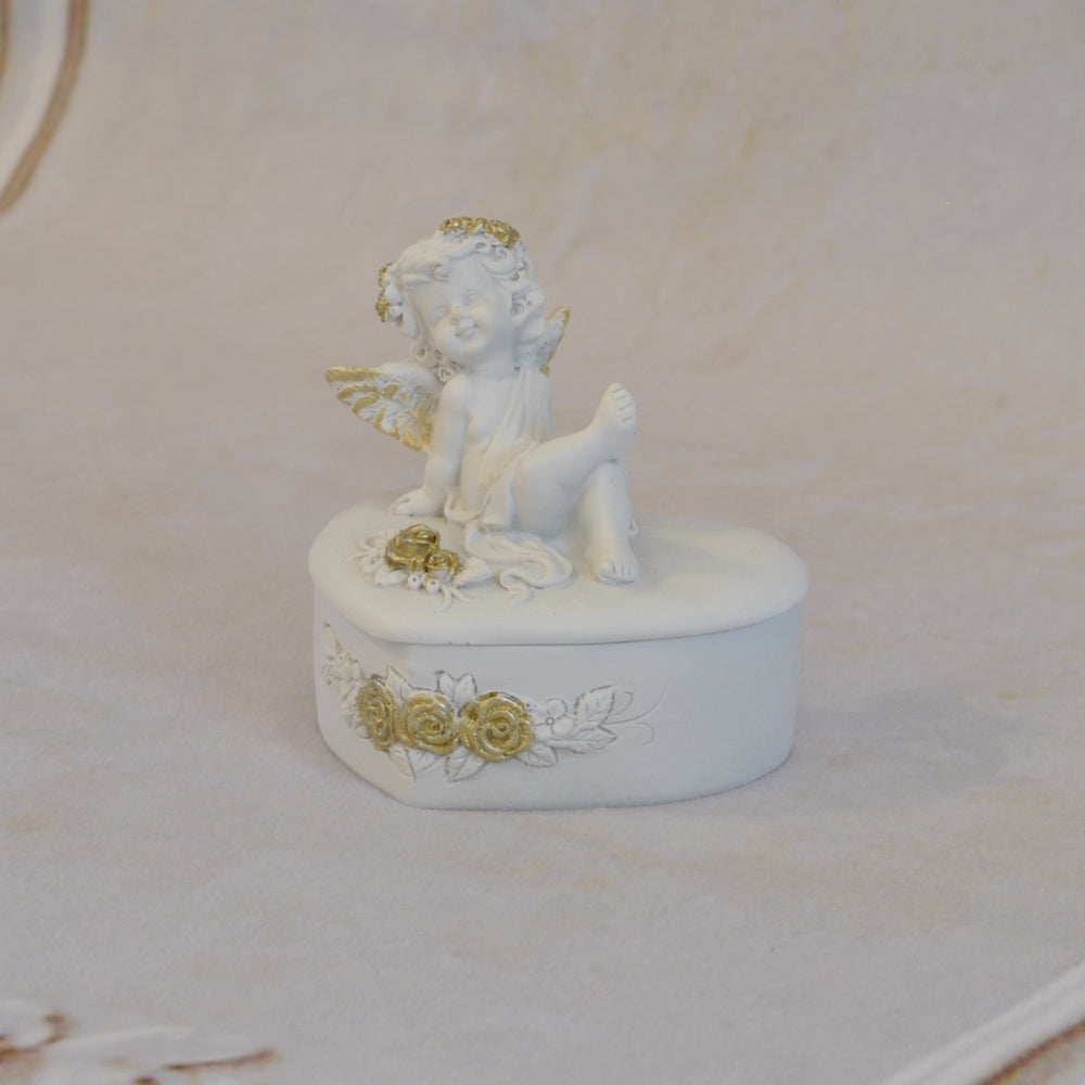 ボックスBOXハート型ボックス天使ボックスエンジェルBOXハートBOX 天使 置物 エンジェル 天使雑貨 天使置物 エンジェル雑貨 368105