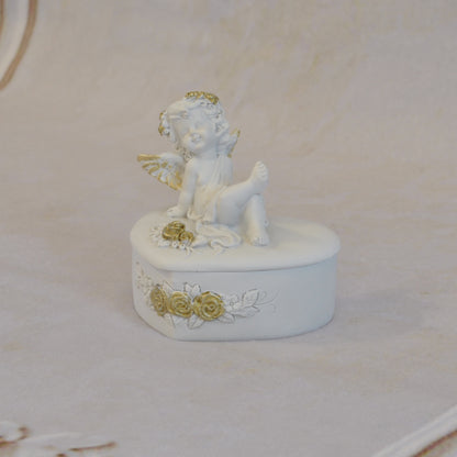 ボックスBOXハート型ボックス天使ボックスエンジェルBOXハートBOX 天使 置物 エンジェル 天使雑貨 天使置物 エンジェル雑貨 368105